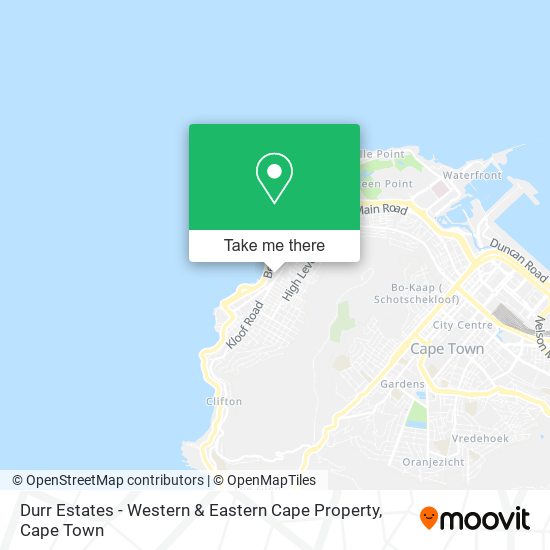 Durr Estates - Western & Eastern Cape Property map