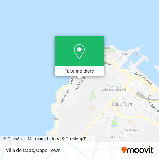 Villa de Cape map