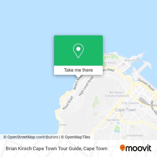 Brian Kirsch Cape Town Tour Guide map