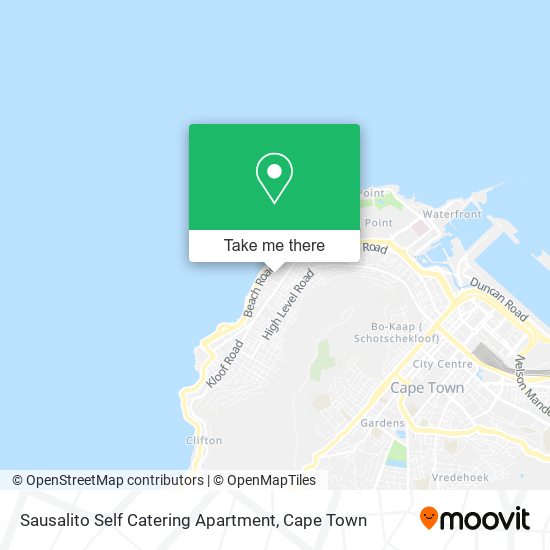 Sausalito Self Catering Apartment map