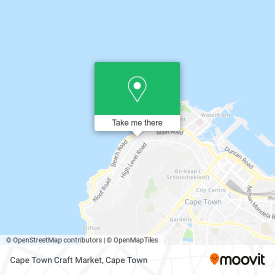 Cape Town Craft Market map