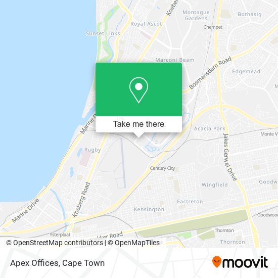 Apex Offices map
