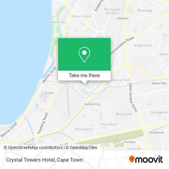 Crystal Towers Hotel map