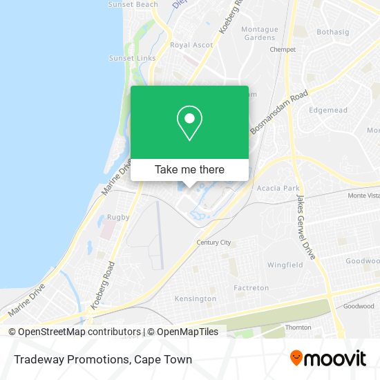 Tradeway Promotions map