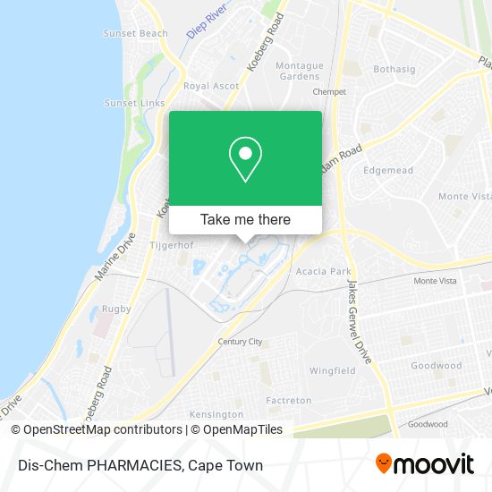 Dis-Chem PHARMACIES map