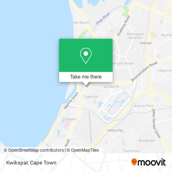 Kwikspar map