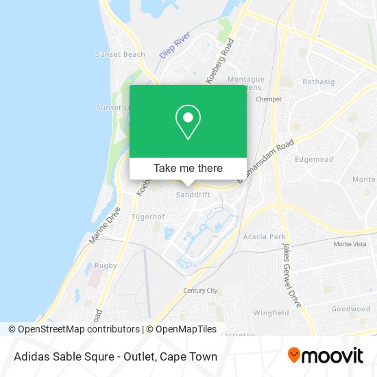 Adidas Sable Squre - Outlet map