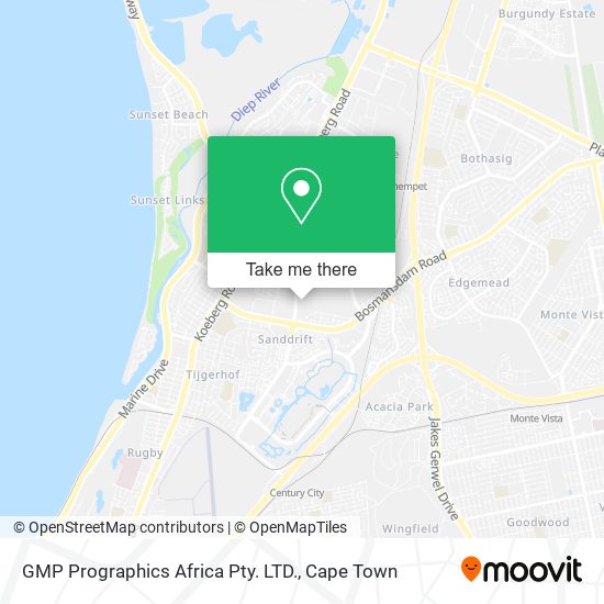 GMP Prographics Africa Pty. LTD. map
