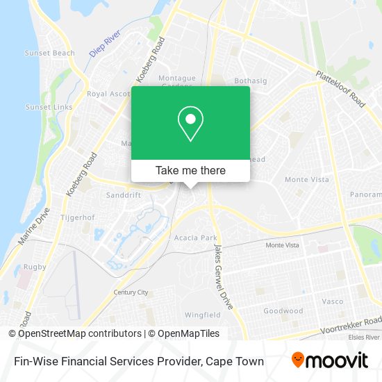 Fin-Wise Financial Services Provider map