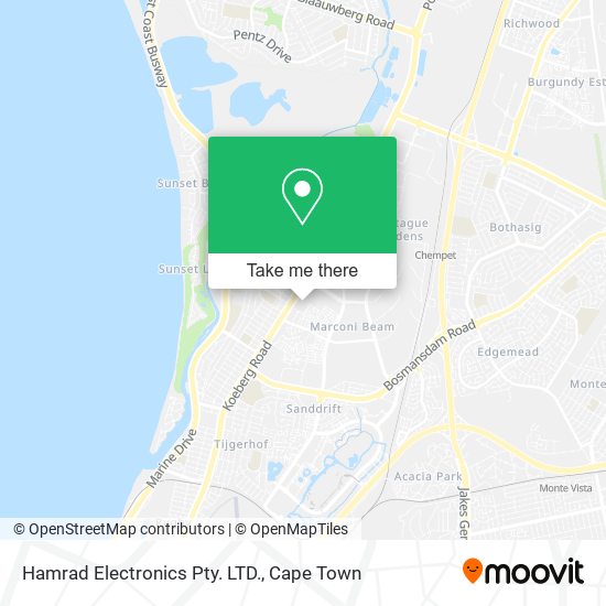 Hamrad Electronics Pty. LTD. map