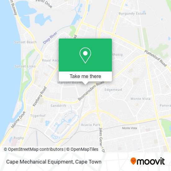 Cape Mechanical Equipment map
