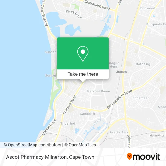 Ascot Pharmacy-Milnerton map