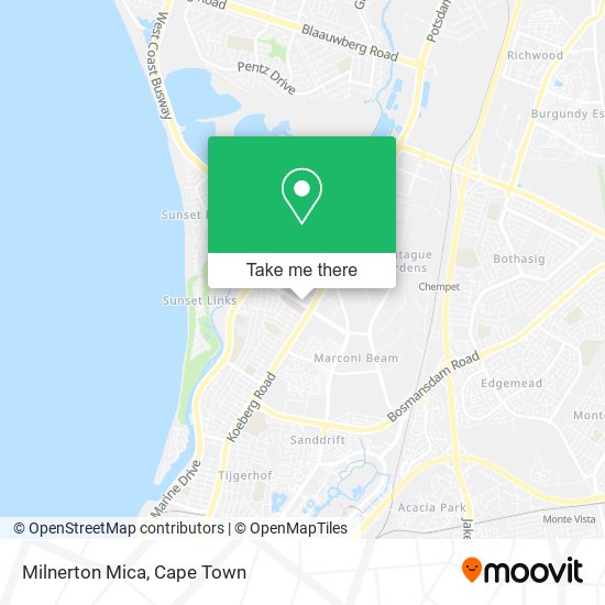 Milnerton Mica map