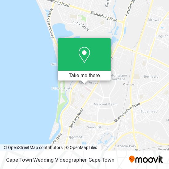 Cape Town Wedding Videographer map