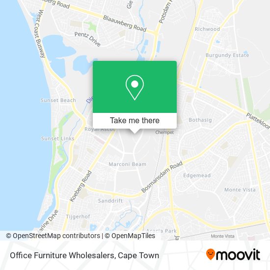Office Furniture Wholesalers map