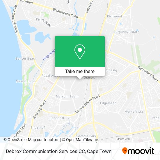 Debrox Communication Services CC map