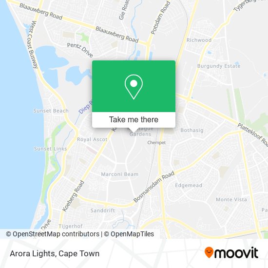 Arora Lights map