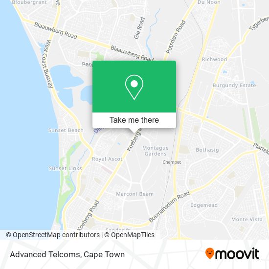 Advanced Telcoms map