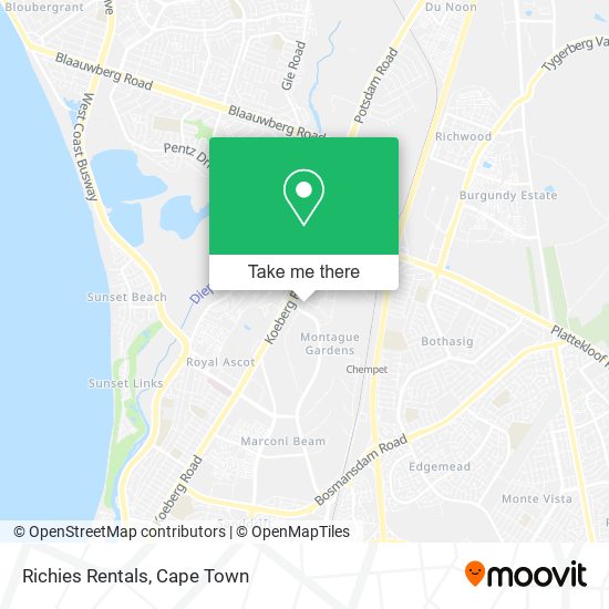 Richies Rentals map