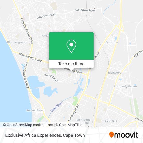 Exclusive Africa Experiences map