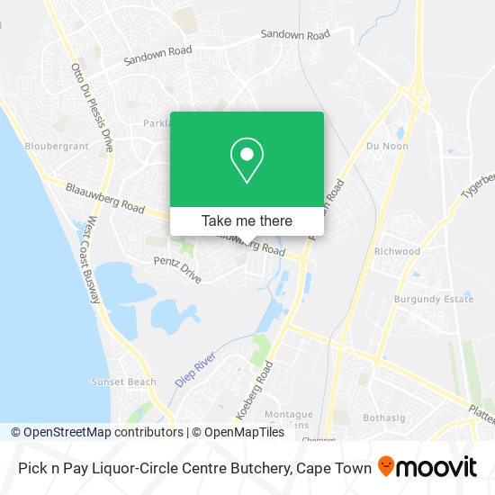 Pick n Pay Liquor-Circle Centre Butchery map