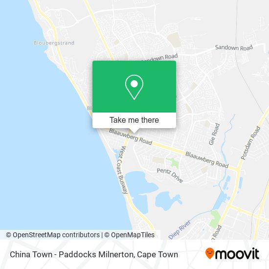 China Town - Paddocks Milnerton map