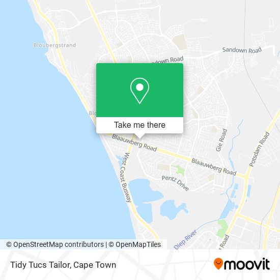 Tidy Tucs Tailor map