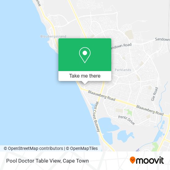 Pool Doctor Table View map