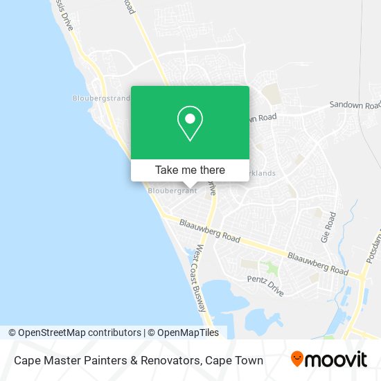 Cape Master Painters & Renovators map