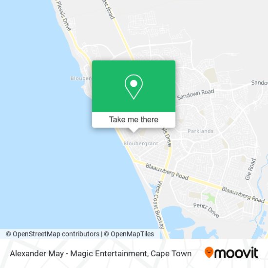 Alexander May - Magic Entertainment map