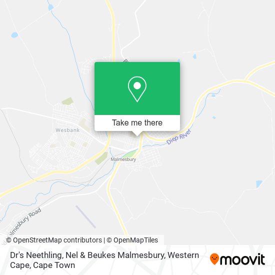 Dr's Neethling, Nel & Beukes Malmesbury, Western Cape map