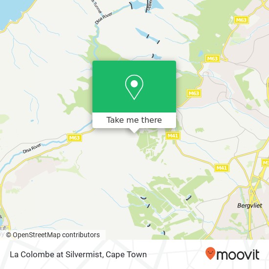 La Colombe at Silvermist map