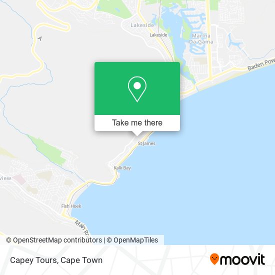 Capey Tours map