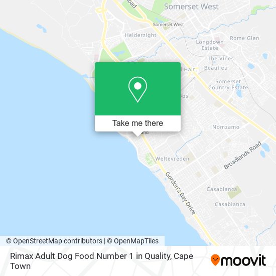 Rimax Adult Dog Food Number 1 in Quality map