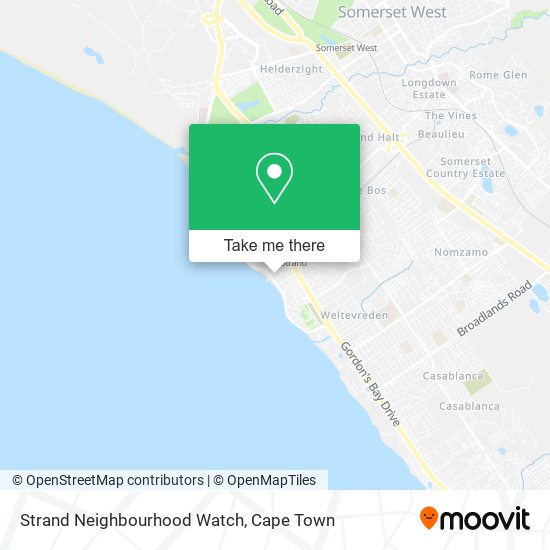 Strand Neighbourhood Watch map