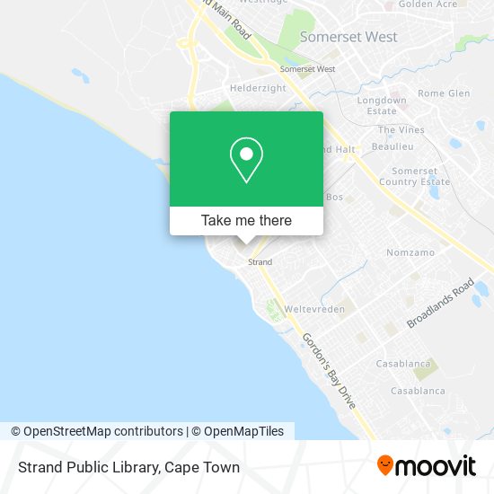 Strand Public Library map