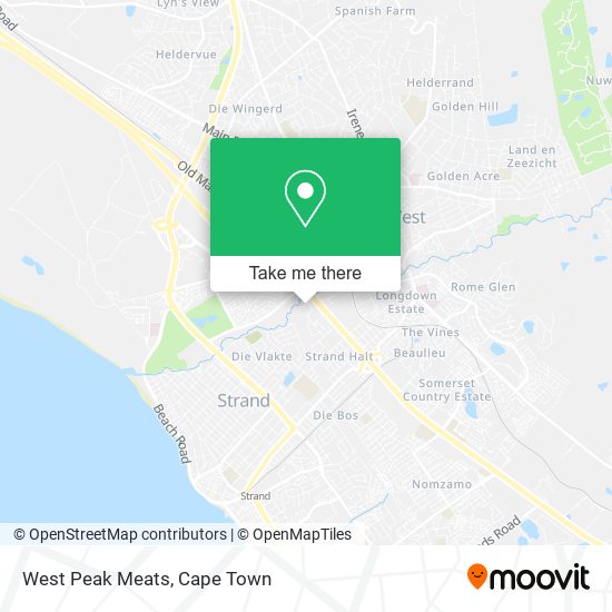 West Peak Meats map