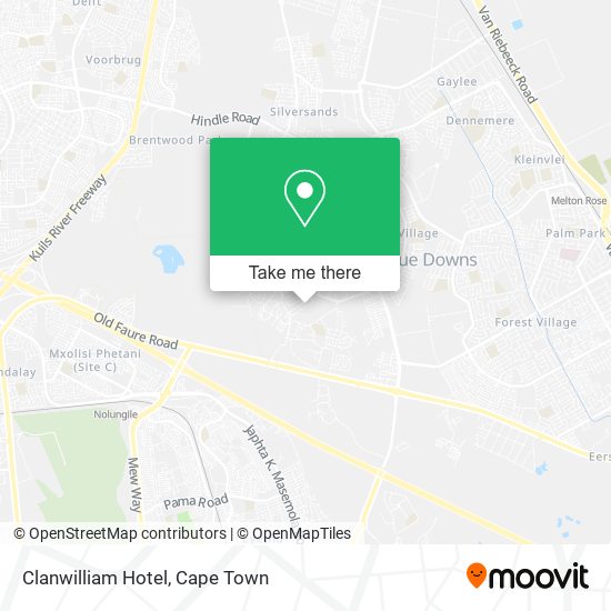 Clanwilliam Hotel map