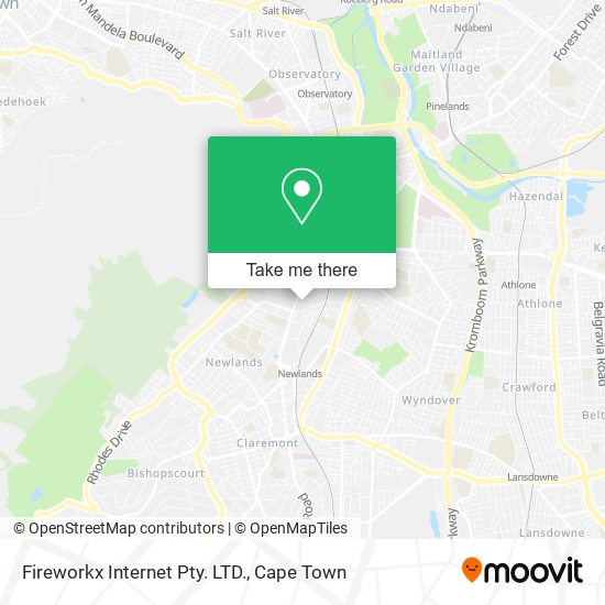 Fireworkx Internet Pty. LTD. map