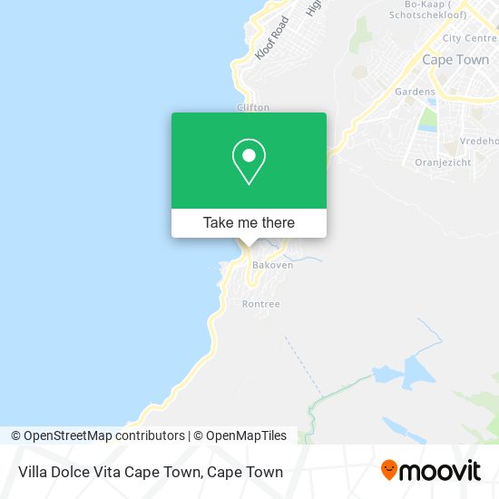 Villa Dolce Vita Cape Town map