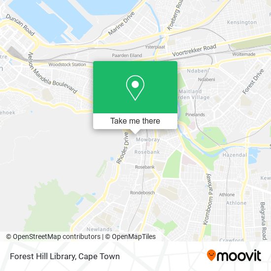 Forest Hill Library map