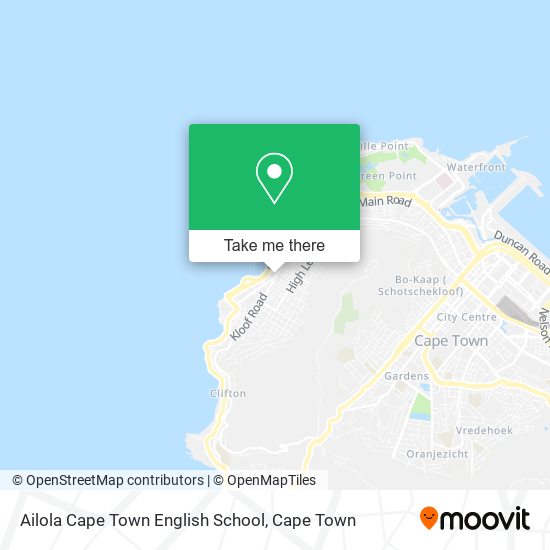 Ailola Cape Town English School map