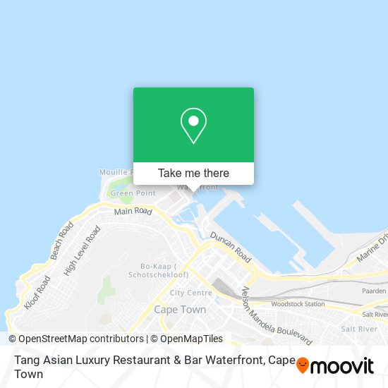 Tang Asian Luxury Restaurant & Bar Waterfront map
