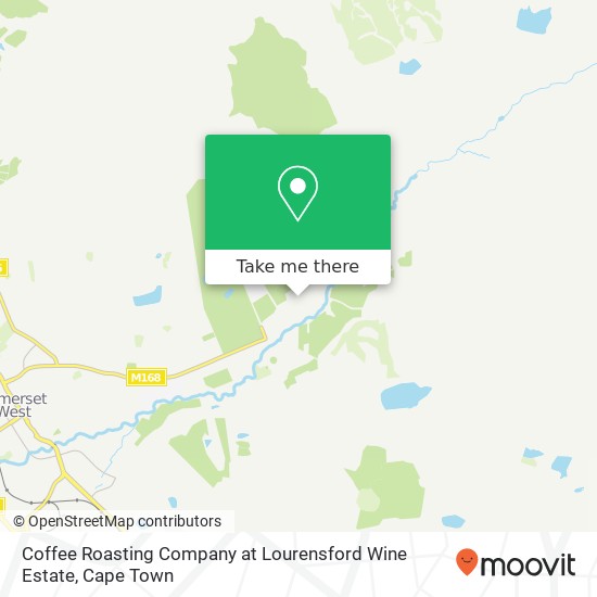 Coffee Roasting Company at Lourensford Wine Estate map