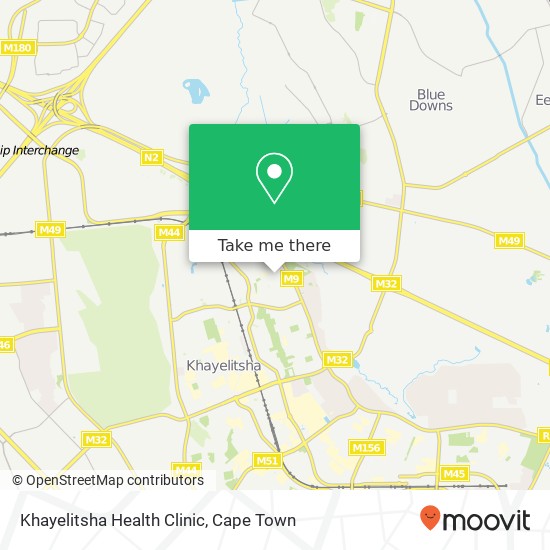 Khayelitsha Health Clinic map