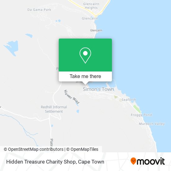 Hidden Treasure Charity Shop map