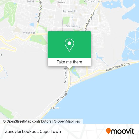 Zandvlei Lookout map
