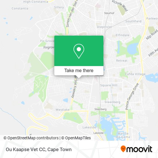 Ou Kaapse Vet CC map