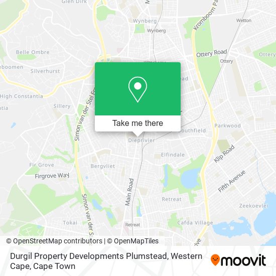 Durgil Property Developments Plumstead, Western Cape map