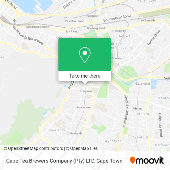 Cape Tea Brewers Company (Pty) LTD map